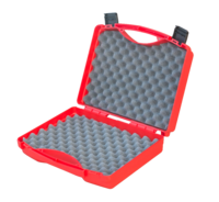 Universal transport case, red, diff. bubble foam thicknesses