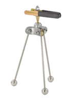 mini tripod with pole clamp, steel feet (poles to Ø 38 mm)