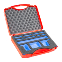 Transport case: BOAXE, plastic, red, with cut-outs for BOAXE